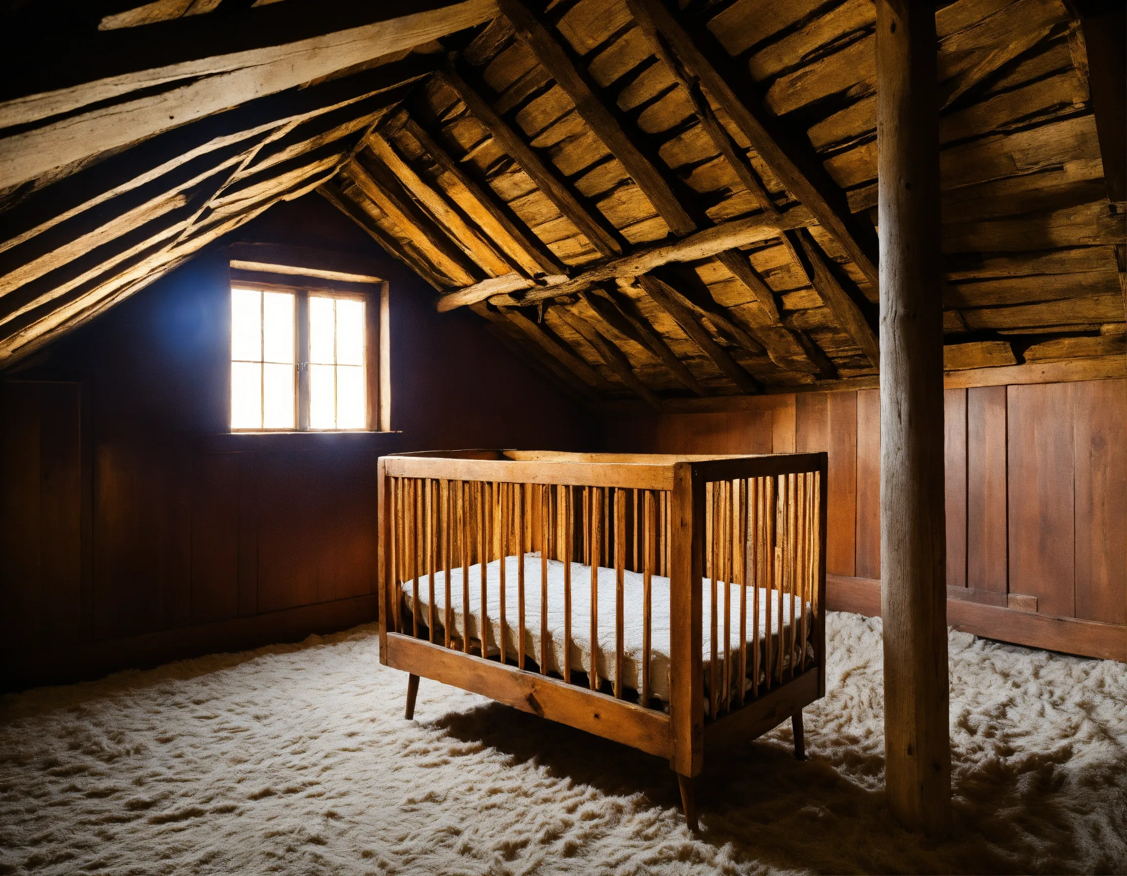 Sustainable wooden dining table in a light-filled room