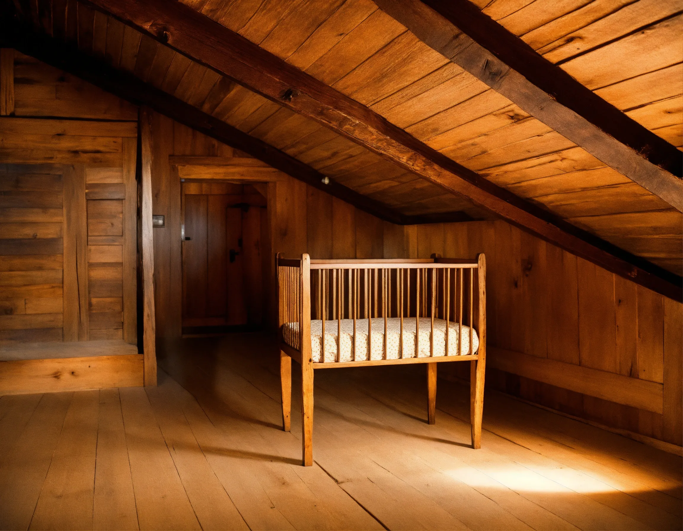 Oak dining table with clean lines